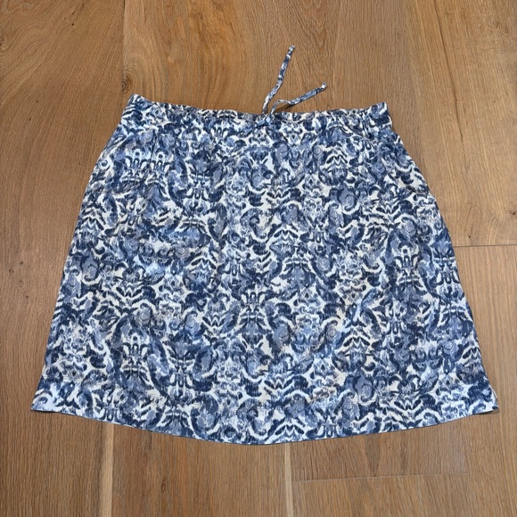 Eddie Bauer Dresses & Skirts - Eddie Bauer Ikat Print Drawstring Skirt w/Pockets | M but runs big | EUC